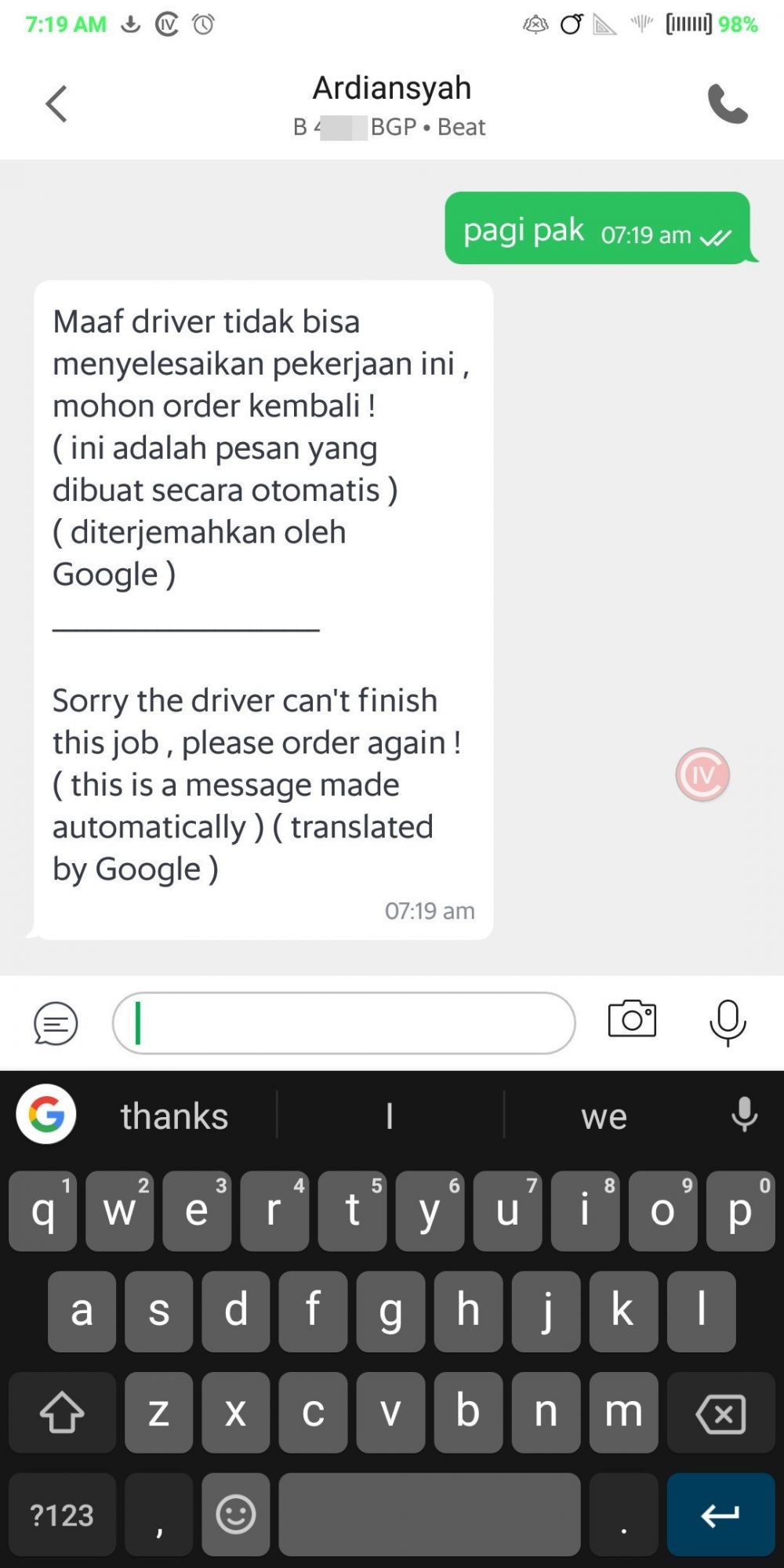 15 Chat lucu pengemudi ojek online minta cancel, ngeselin