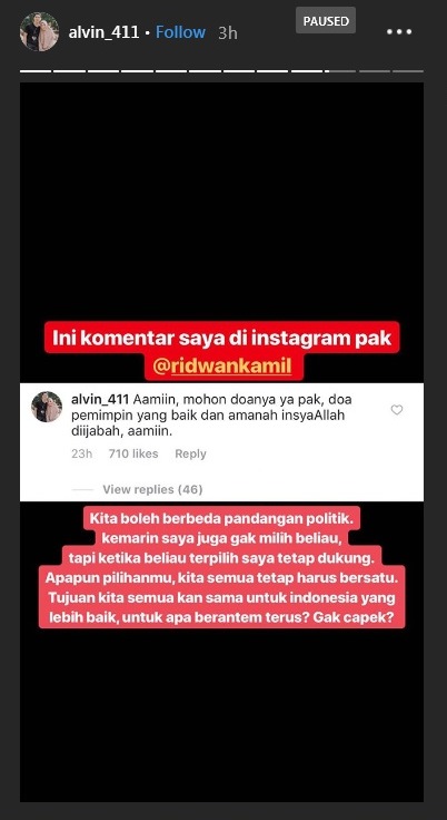 Ini alasan putra Arifin Ilham tak unggah foto Jokowi jenguk ayahnya
