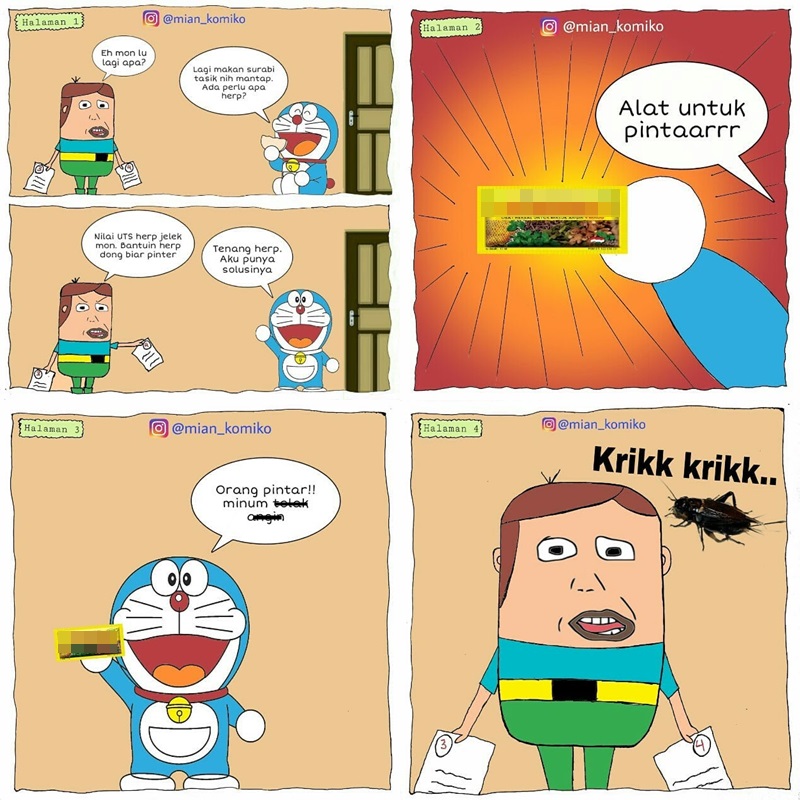 10 Komik Strip Lucu Di Balik Kerja Keras Doraemon Bikin Ngakak