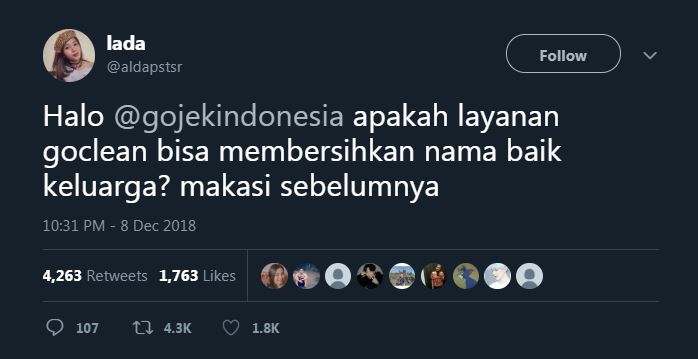 15 Pertanyaan absurd ke akun ojek online ini bikin cekikikan