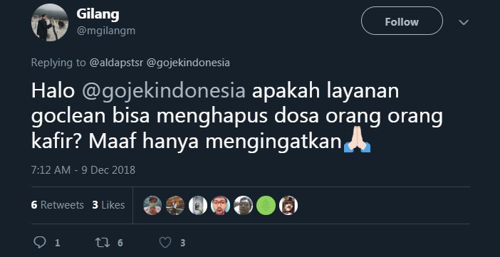 15 Pertanyaan absurd ke akun ojek online ini bikin cekikikan