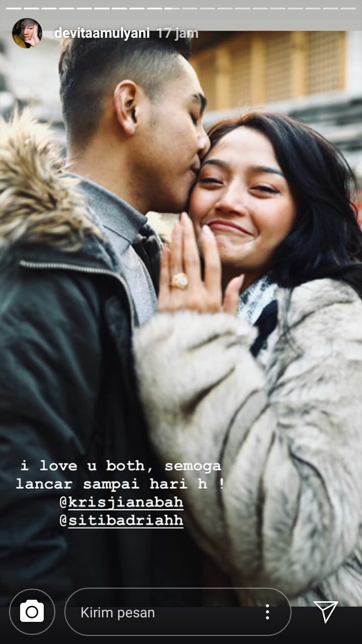 8 Momen Siti Badriah dilamar kekasih di Korea, cincinnya khusus