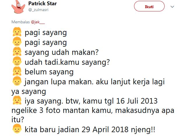 15 Obrolan lucu sepasang kekasih salah paham, bikin senyum kecut
