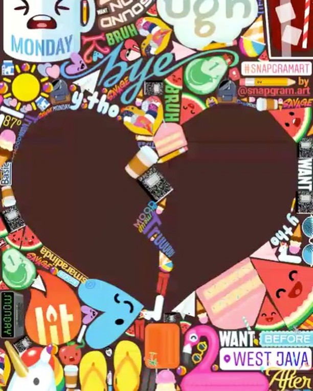 12 Karya lukis dari stiker Snapgram ini detailnya bikin takjub