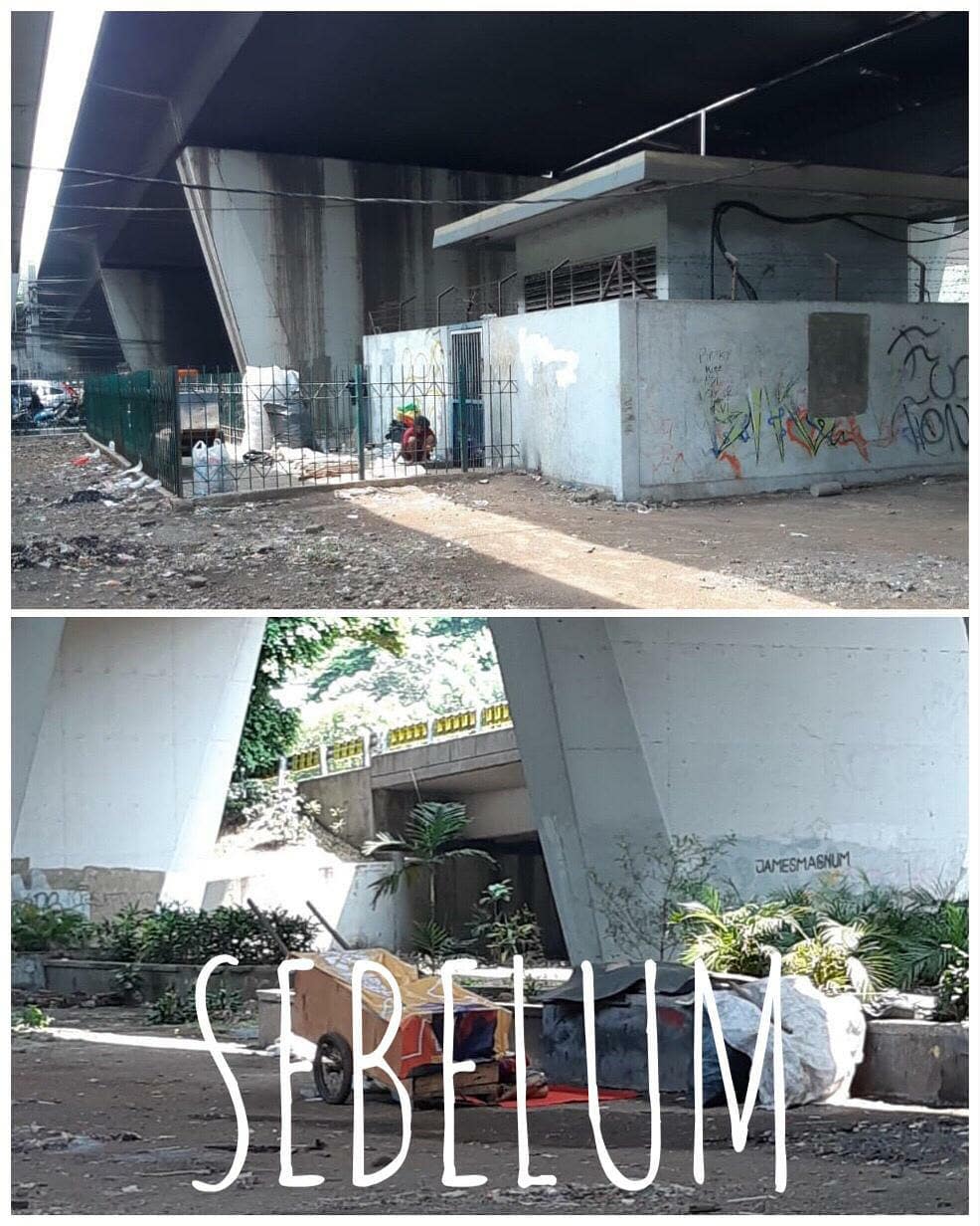 9 Transformasi kece kolong flyover Slipi, dulu penuh sampah