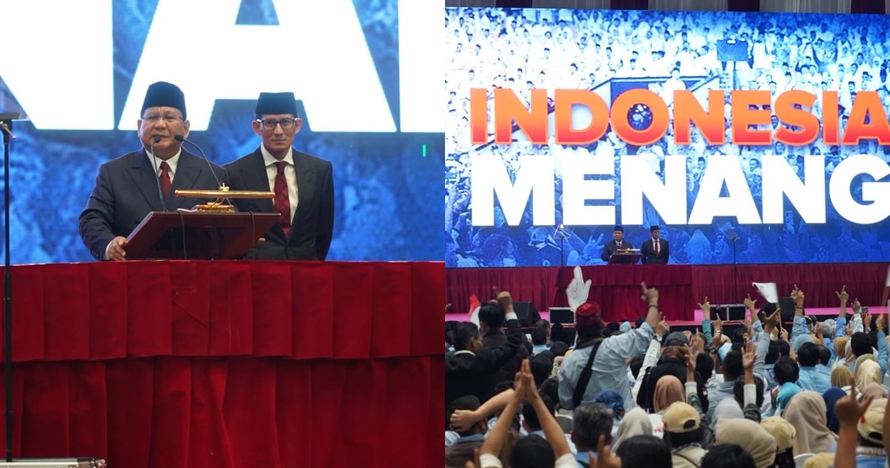 Prabowo pidato kebangsaan, warganet salah fokus sama mikrofon
