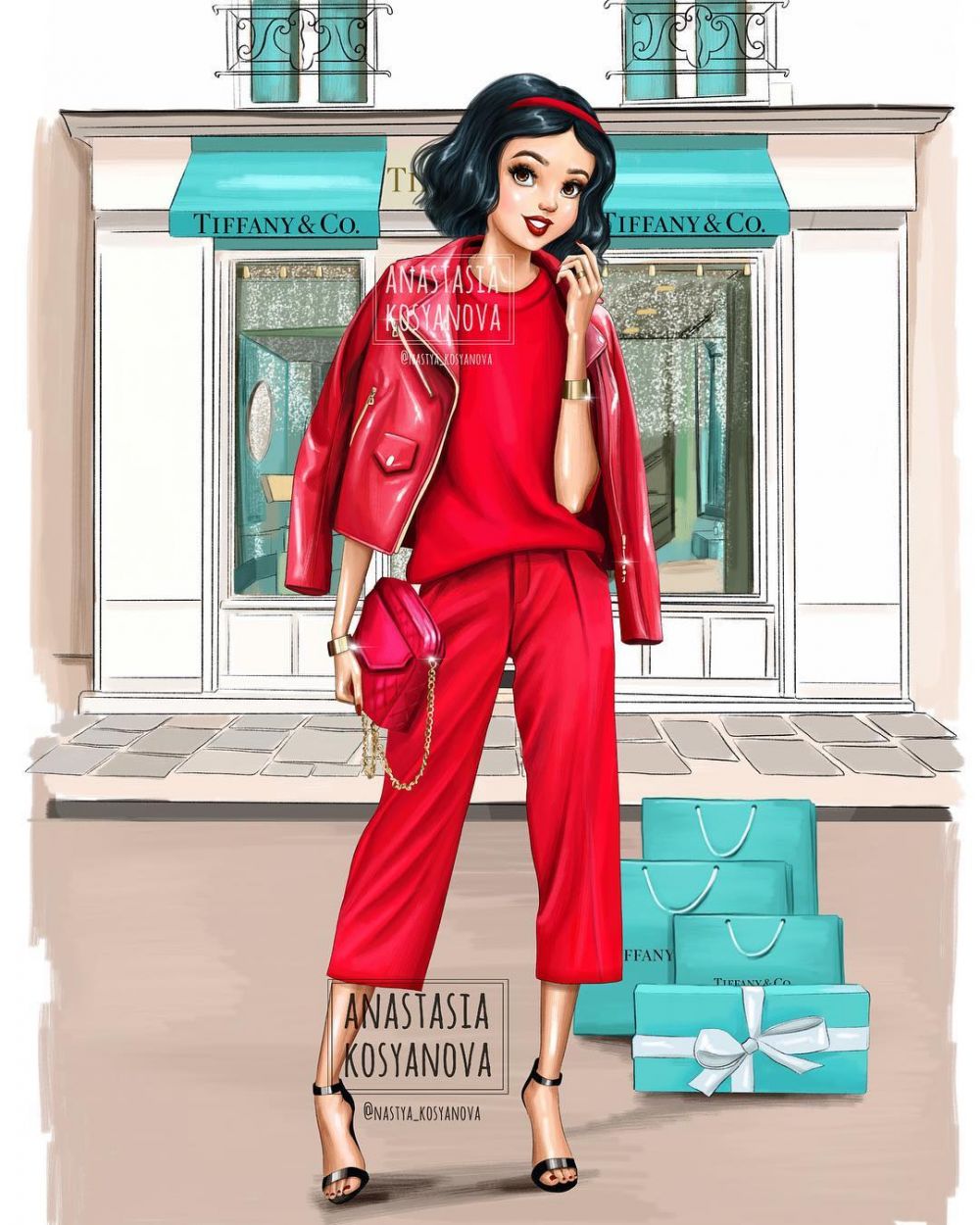 15 Ilustrasi Putri Disney jadi model merek fashion, kece banget
