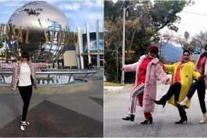 12 Momen seru Inul Daratista jalan-jalan di Amerika Serikat