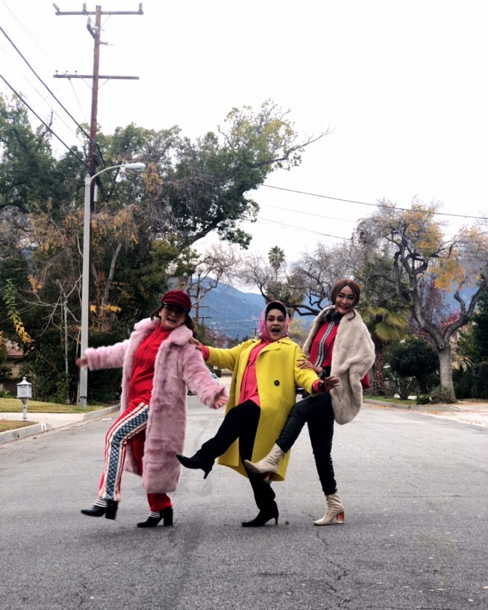 12 Momen seru Inul Daratista jalan-jalan di Amerika Serikat