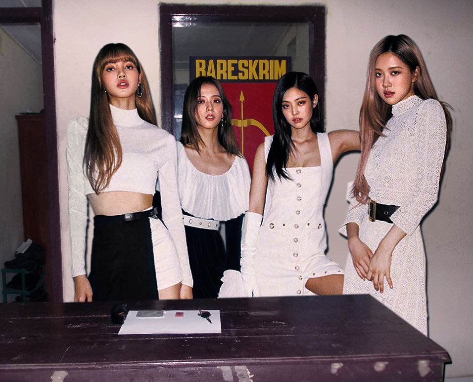 7 Foto editan lucu Blackpink tinggal di Indonesia, kocak banget