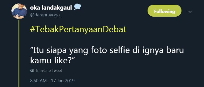 10 Tebakan lucu pertanyaan debat capres ini bikin senyum kecut