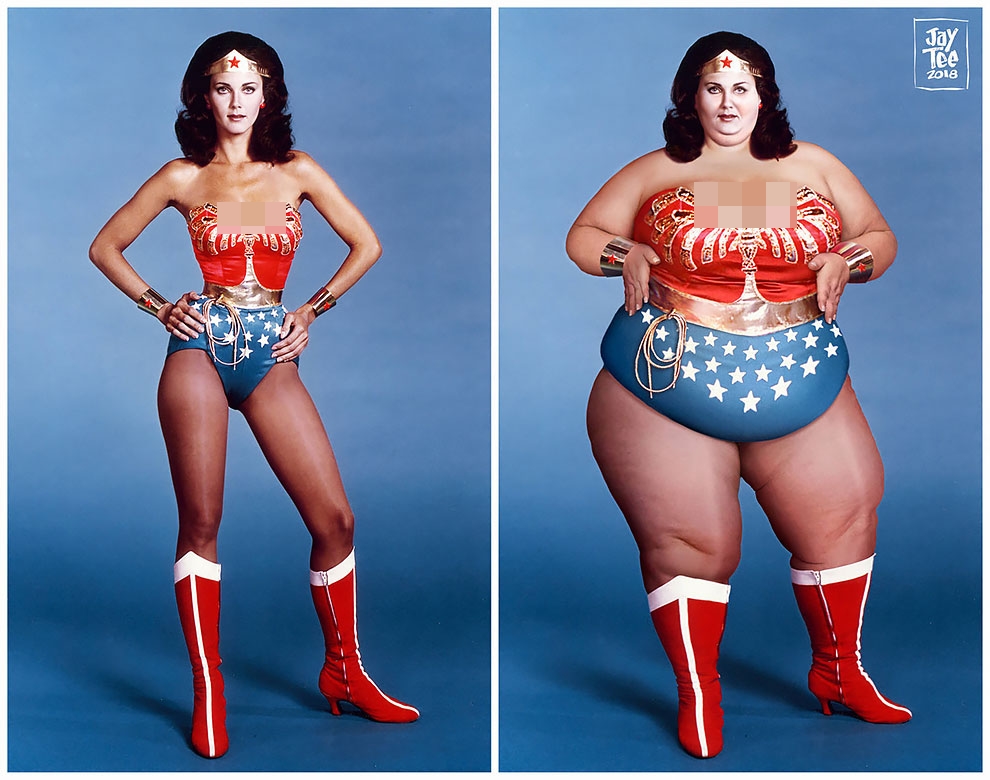 10 Foto editan beri gambaran cantik tidak diukur dari ukuran tubuh