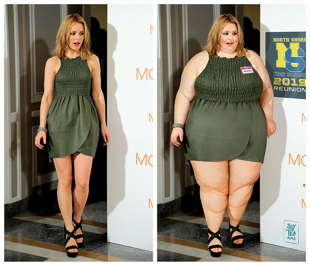 10 Foto editan beri gambaran cantik tidak diukur dari ukuran tubuh