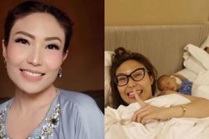 10 Momen Ayu Dewi sekeluarga di atas kasur, sering curi foto