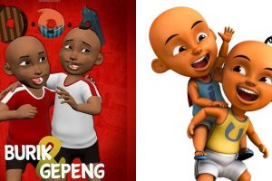 6 Potret Burik & Gepeng, karakter kartun 'Upin Ipin Indonesia'