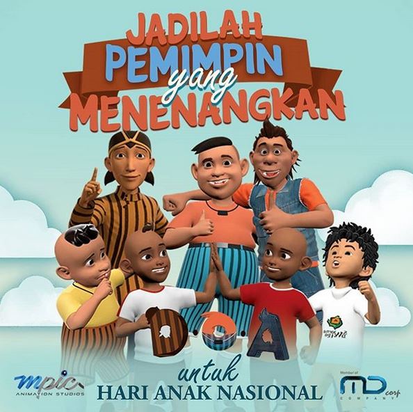 6 Potret Burik & Gepeng, karakter kartun 'Upin Ipin Indonesia'