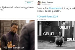 10 Cuitan lucu tanggapi ketegasan Ira Koesno dalam debat capres