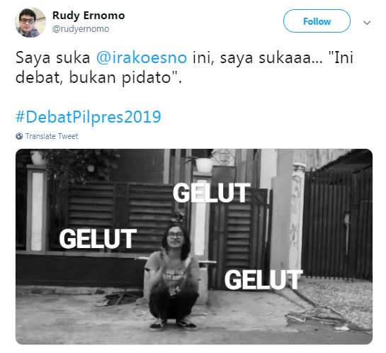 10 Cuitan lucu tanggapi ketegasan Ira Koesno dalam debat capres