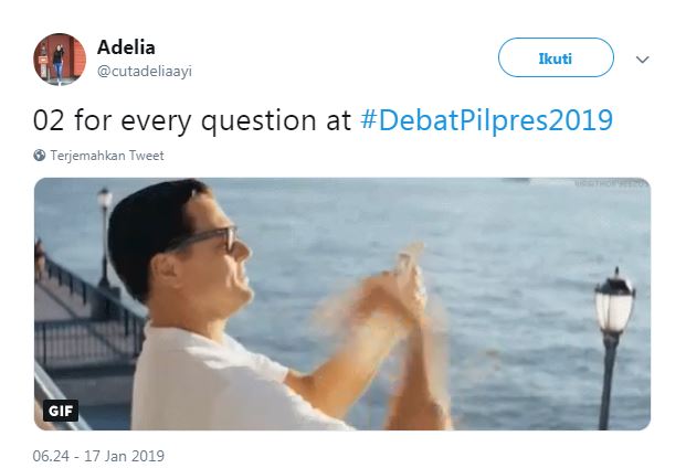 11 Cuitan lucu tanggapi pernyataan Prabowo-Sandi di debat capres