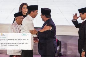 14 Debat imajiner Jokowi-Ma'ruf vs Prabowo-Sandi ini kocak abis