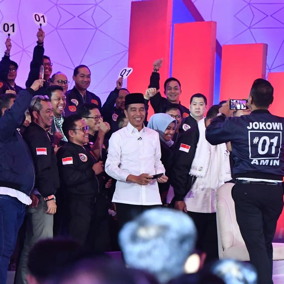 Ini yang dilakukan Jokowi & Prabowo saat jeda iklan debat capres