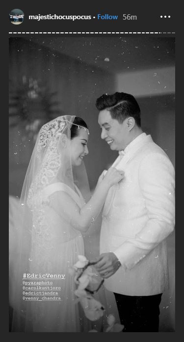 Resmi menikah, ini 10 momen pemberkatan Edric Tjandra & Venny