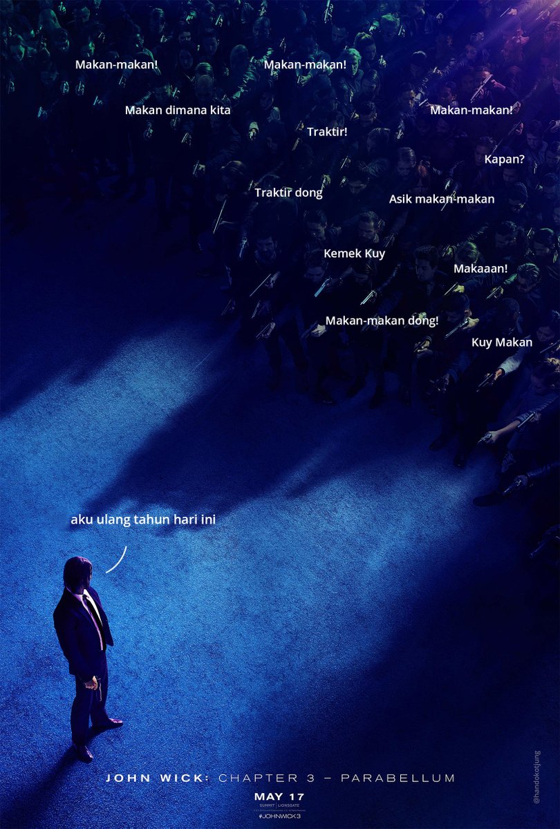 12 Editan lucu poster John Wick 3 ini bikin ketawa cekikikan