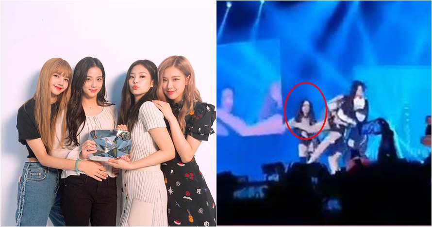 Video detik-detik Jennie tendang Jisoo Blackpink di konser Jakarta