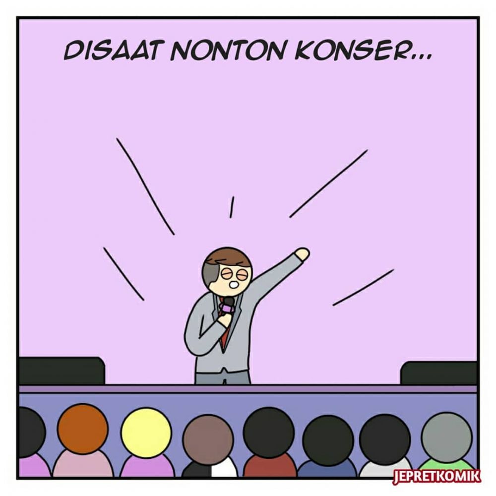 7 Komikstrip derita nonton konser, kamu pernah alami yang mana?