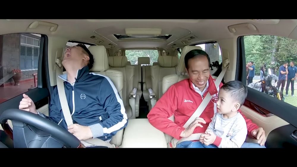 5 Aksi lucu Jan Ethes di vlog Boy William, sebut Jokowi artis