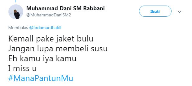 12 Cuitan lucu 'mana pantunmu' ini bisa bikin kamu auto baper