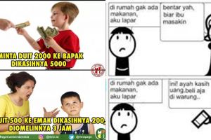 11 Meme lucu bedanya ibu dan bapak ini bikin ngakak