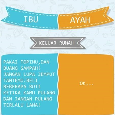 11 Meme lucu bedanya ibu dan bapak ini bikin ngakak