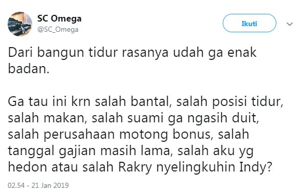 11 Reaksi kocak warganet nonton video putusnya Rakry dan Indy