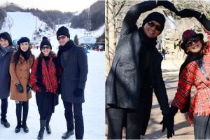 10 Foto Memes-Addie MS liburan di Korea, akrab dengan Vicy Melanie