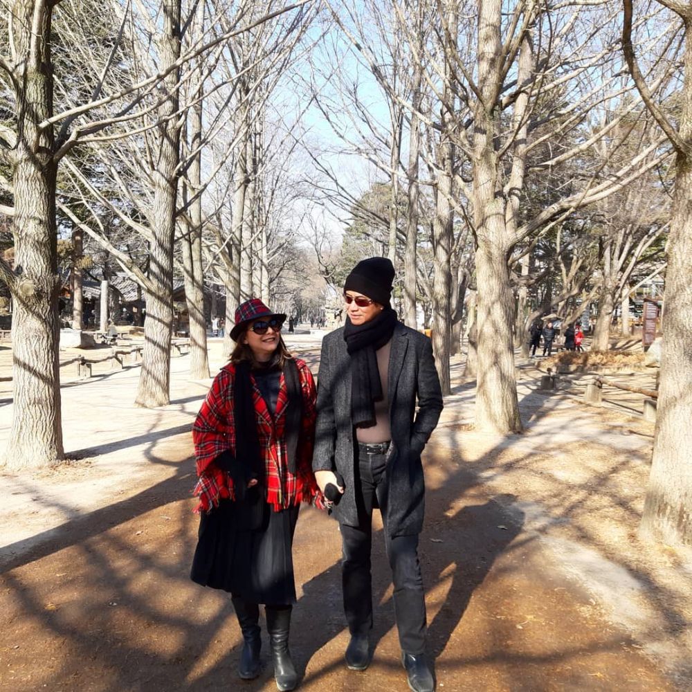 10 Foto Memes-Addie MS liburan di Korea, akrab dengan Vicy Melanie