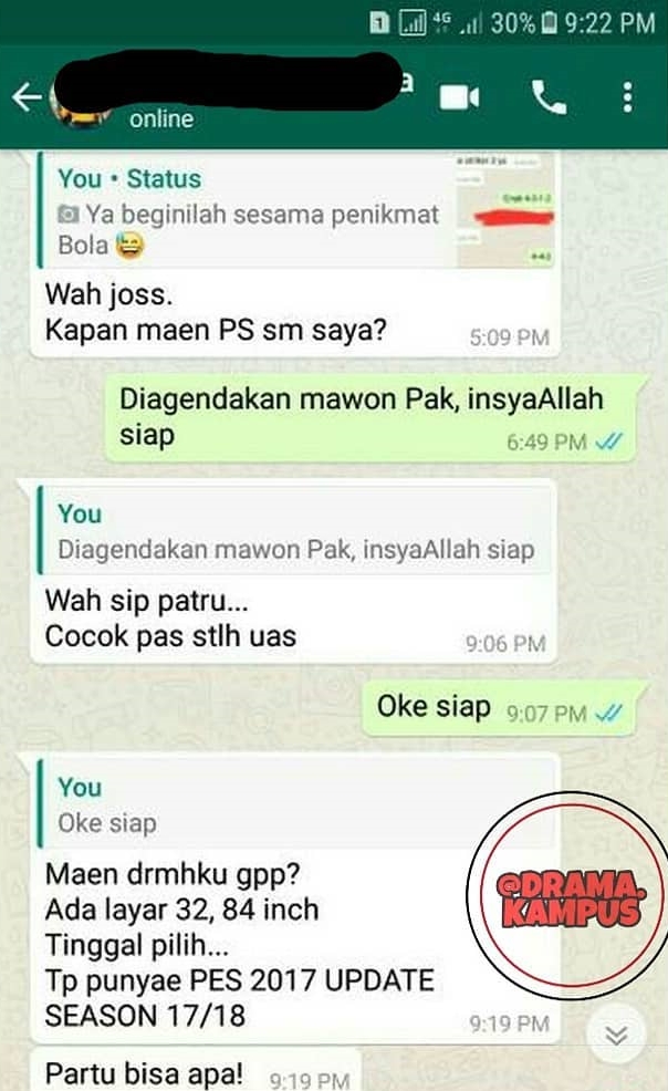 12 Chat lucu dosen ngajak bercanda ini bikin mahasiswa terdiam