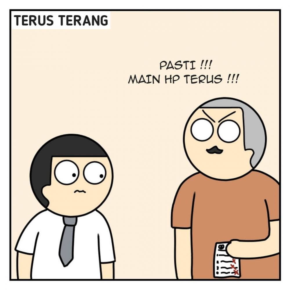 10 Komikstrip lucu tunjukkan tipe siswa saat nilai ulangan jelek