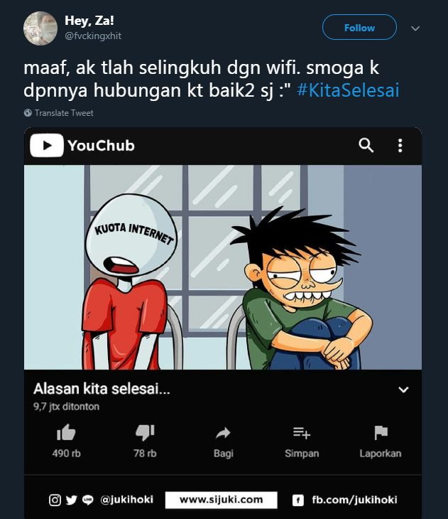 10 Ilustrasi parodi 'alasan kita selesai' ini bikin cekikikan