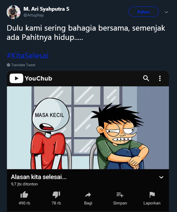 10 Ilustrasi parodi 'alasan kita selesai' ini bikin cekikikan