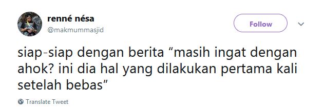 15 Cuitan lucu Ahok bebas & pulang ke rumah, bikin senyum kecut