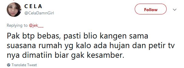 15 Cuitan lucu Ahok bebas & pulang ke rumah, bikin senyum kecut