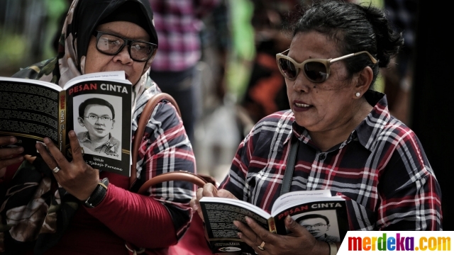 7 Momen Ahokers sambut kebebasan Ahok di Kalijodo, atribut unik