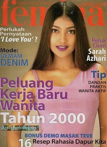 10 Potret Sarah Azhari saat masih jadi cover majalah jadul