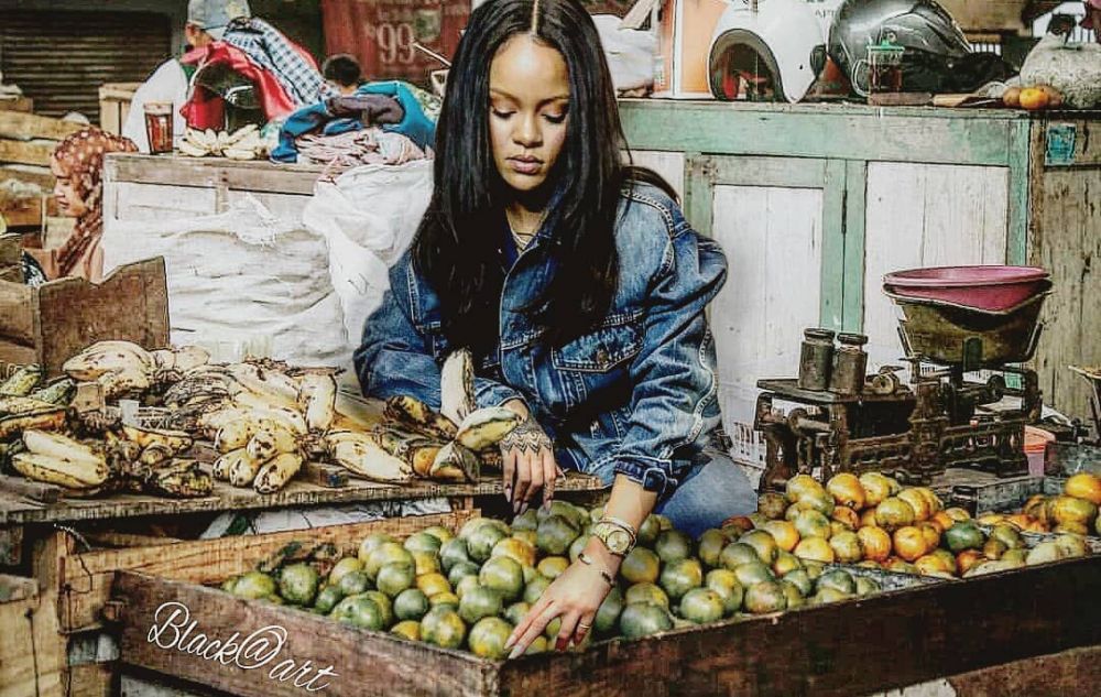 10 Foto editan lucu Rihanna jadi orang Indonesia ini bikin ngakak