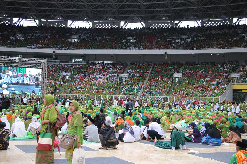 10 Potret meriah Harlah ke-73 Muslimat NU di Gelora Bung Karno