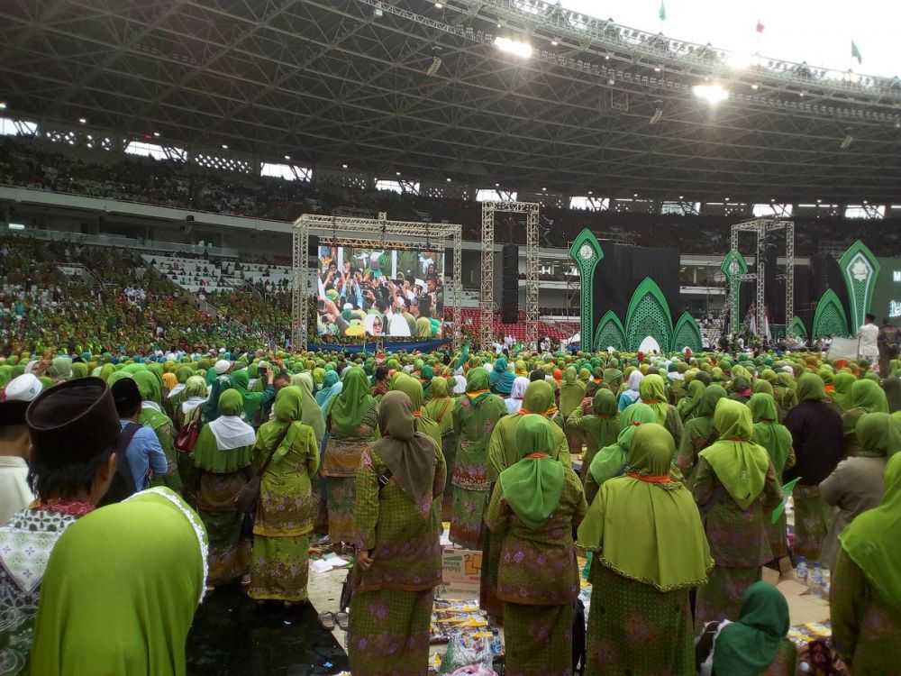 10 Potret meriah Harlah ke-73 Muslimat NU di Gelora Bung Karno