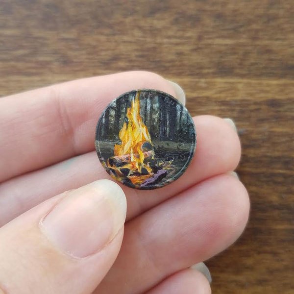 11 Lukisan bertema alam di atas koin ini detailnya bikin takjub