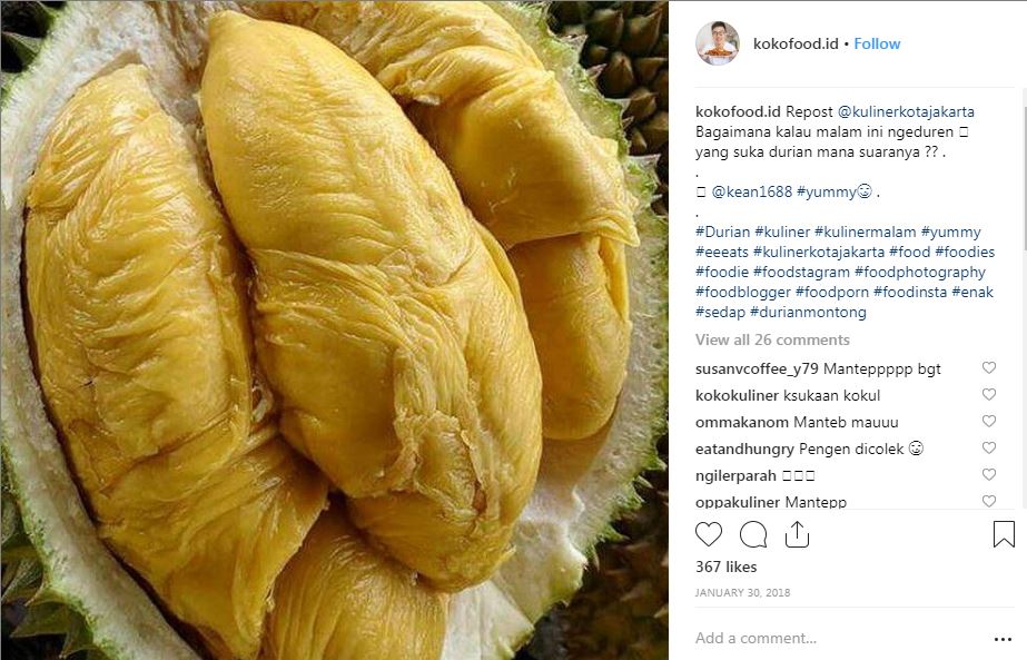Senarai Harga Durian 2019