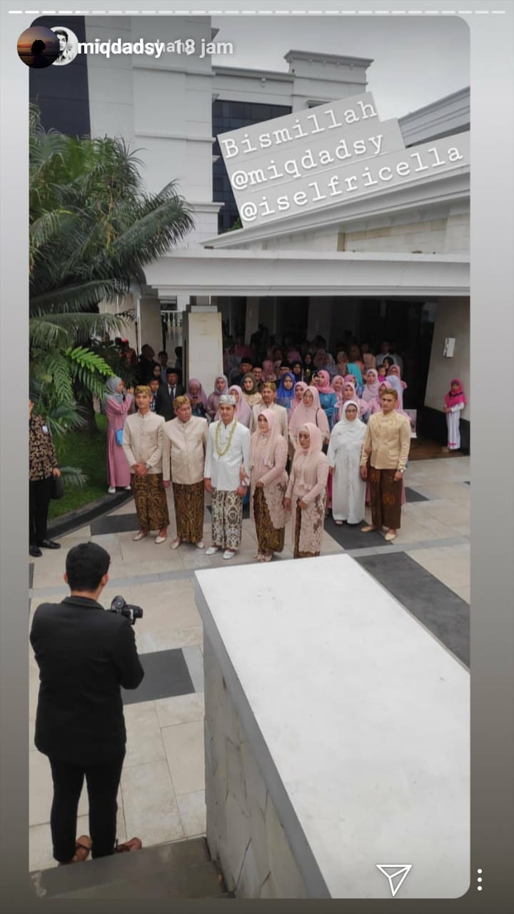 10 Momen bahagia pernikahan Miqdad Addausy dan Nadya Fricella